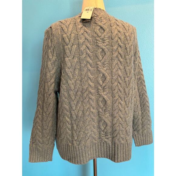 NWT Ralph Lauren Woman Cashmere Blend Sweater Chunky Pullover Cable Knit 3X - Picture 5 of 11